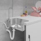 Sifão Sanfonado Universal 110cm Branco | Astra | Kit C/ 5 Un